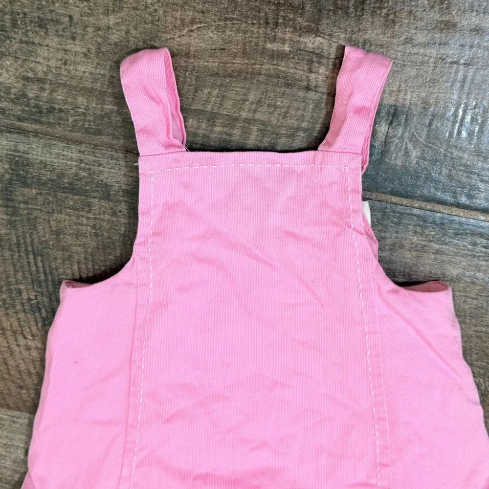 Ralph Lauren Kids Twill Pleated Pinafore Dress(Black Label), Pink, 18M